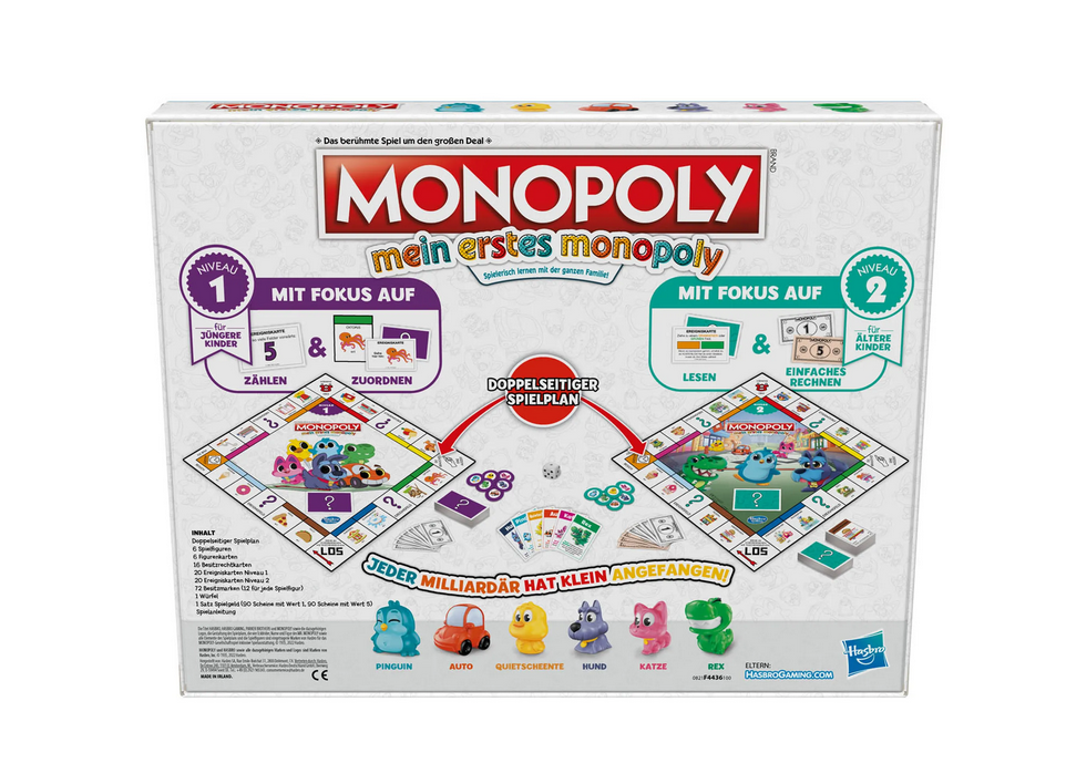 Hasbro Mein erstes Monopoly - Brettspiel  Hasbro   