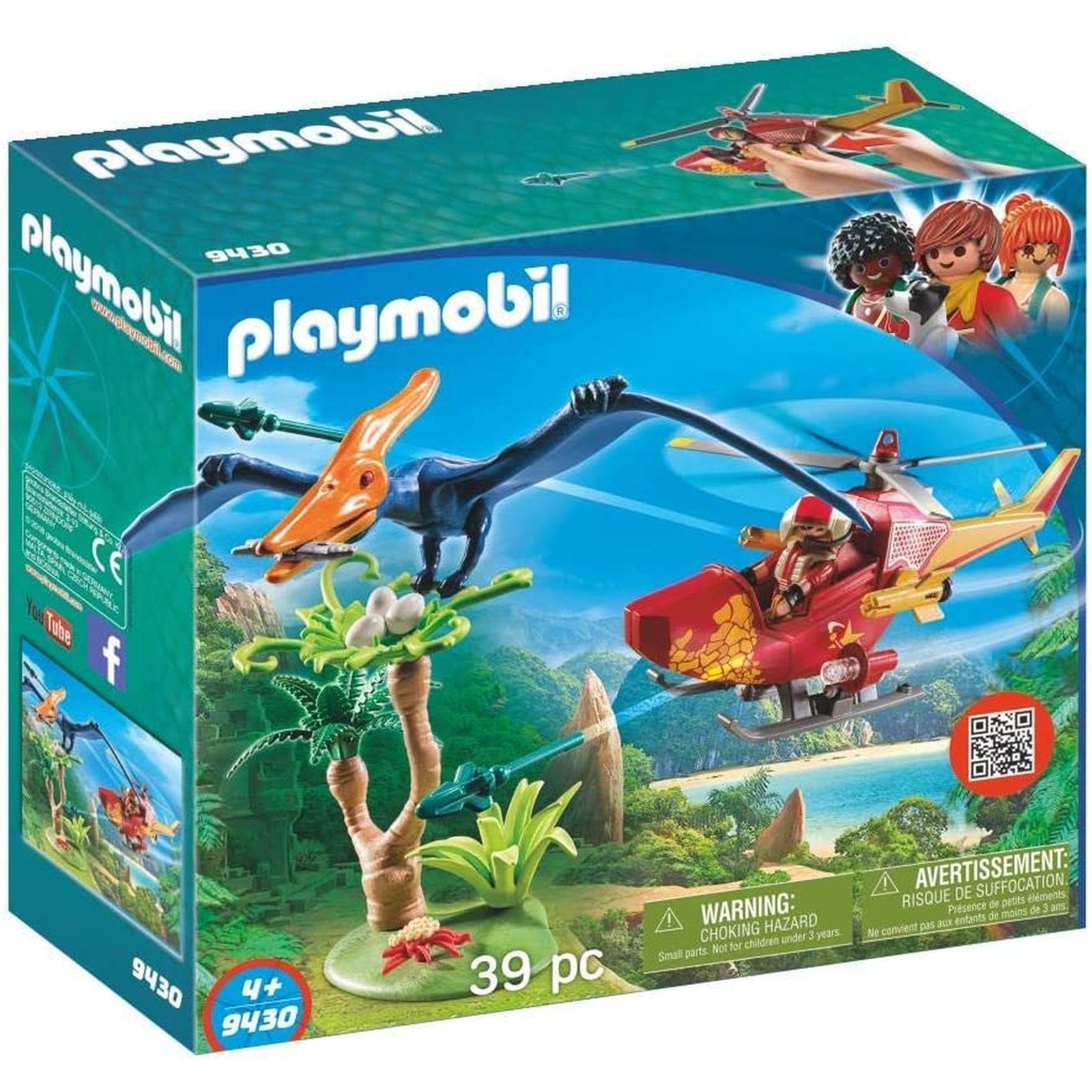 Playmobil 9430 Helikopter mit Flugsaurier  PLAYMOBIL®   