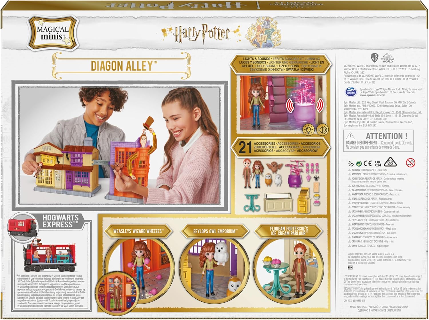 Wizarding World Harry Potter Diagon Alley (Winkelgasse) Spielset mit Licht 43236