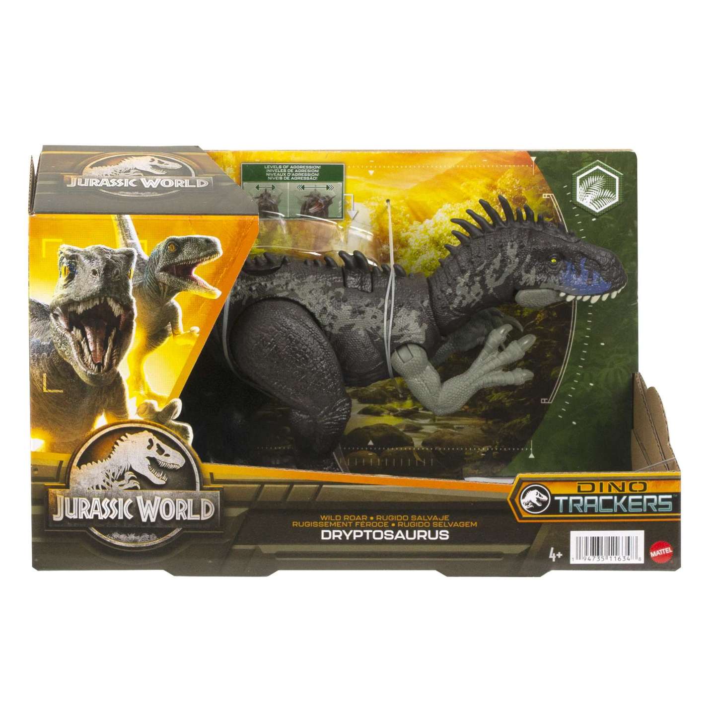 Jurassic World Wild Roar Dryptosaurus Mattel HLP15