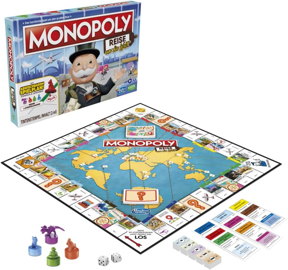 Monopoly Reise um die Welt Hasbro F4007100  Hasbro   