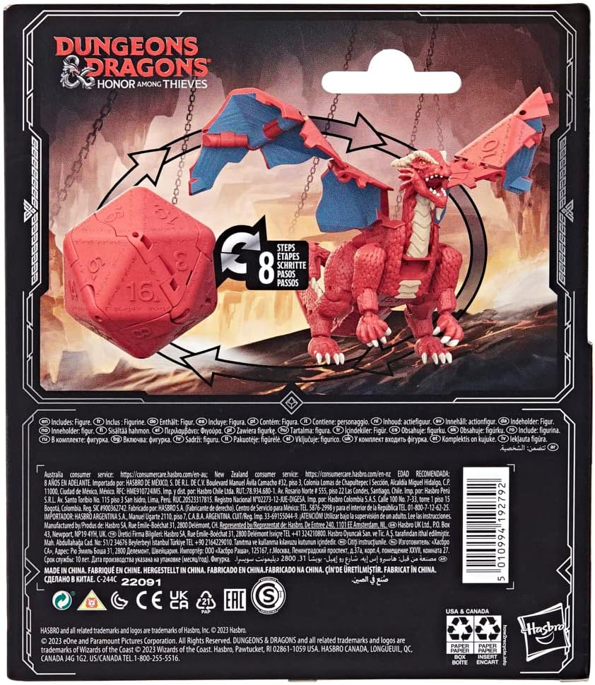 Hasbro Dungeons & Dragons Ehre unter Dieben D&D Dicelings Roter Drache  Hasbro   