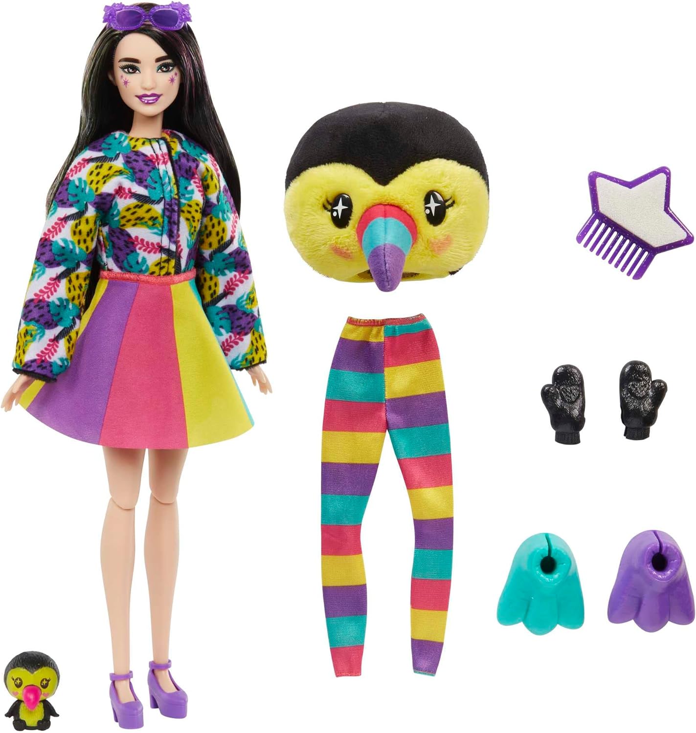 Mattel Barbie Cutie Reveal Dschungel Serie Puppe - Tukan HKR00  Mattel   