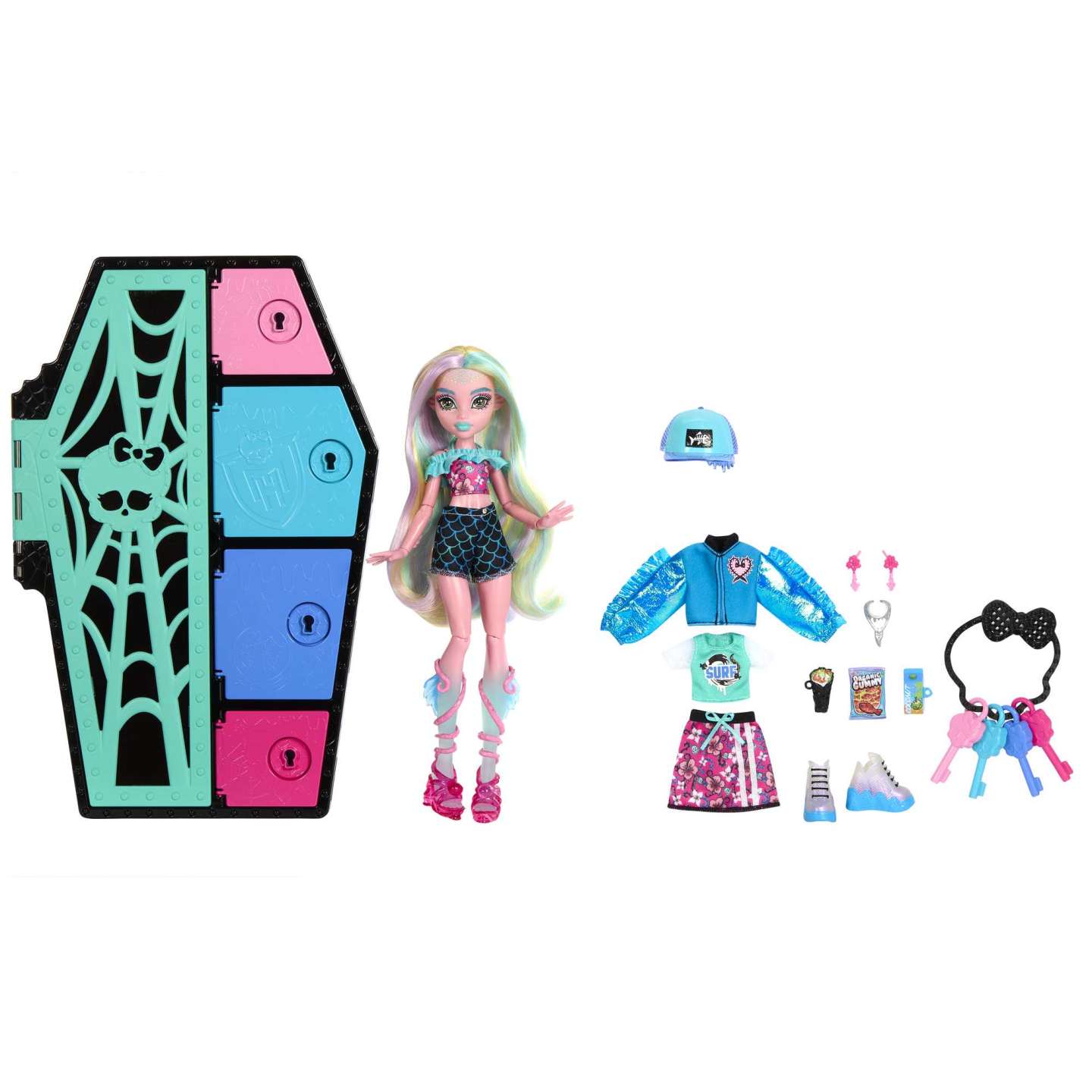 Mattel  	 Monster High Lagoona Blue mit Spind und über 19 Zubehörteilen HKY640  Mattel   