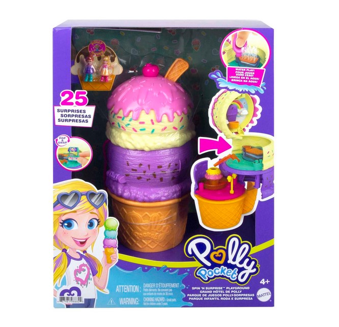 Polly Pocket Ausklappspaß-Schatulle Eiswaffel Mattel HFR00  Mattel   