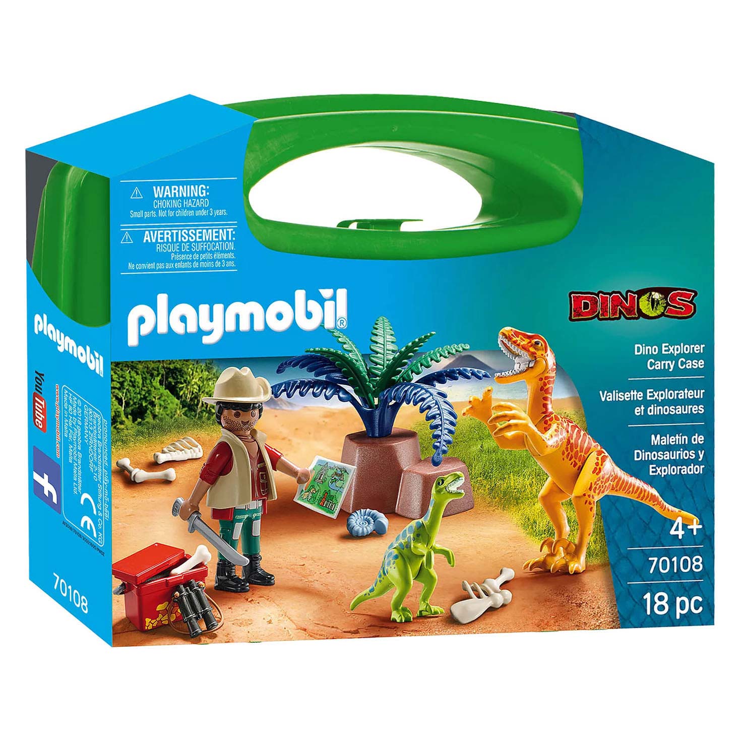 Playmobil 70108 Dinosaurier und Forscher Aktentasche/Koffer