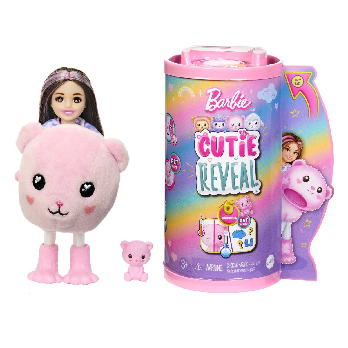 BARBIE Cutie Reveal Puppe Chelsea Teddy HKR19