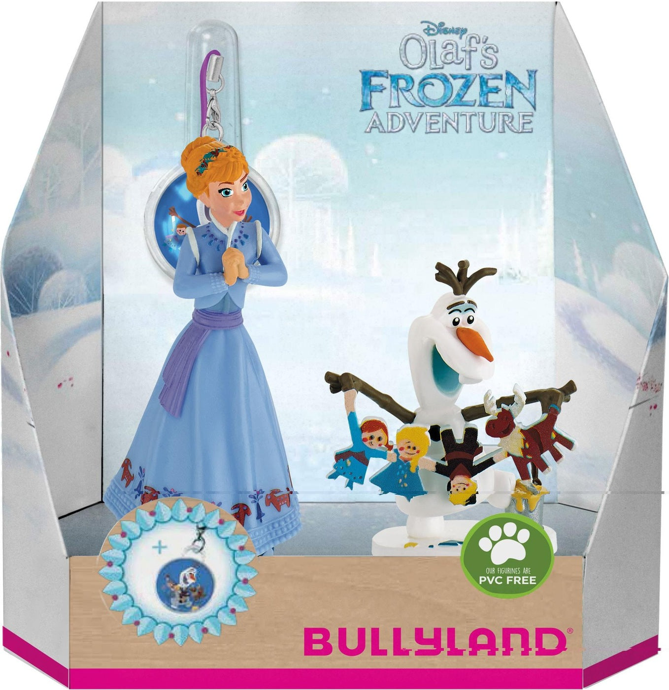 Bullyland 12938 Anna und Olaf Set + Olaf mit Charm