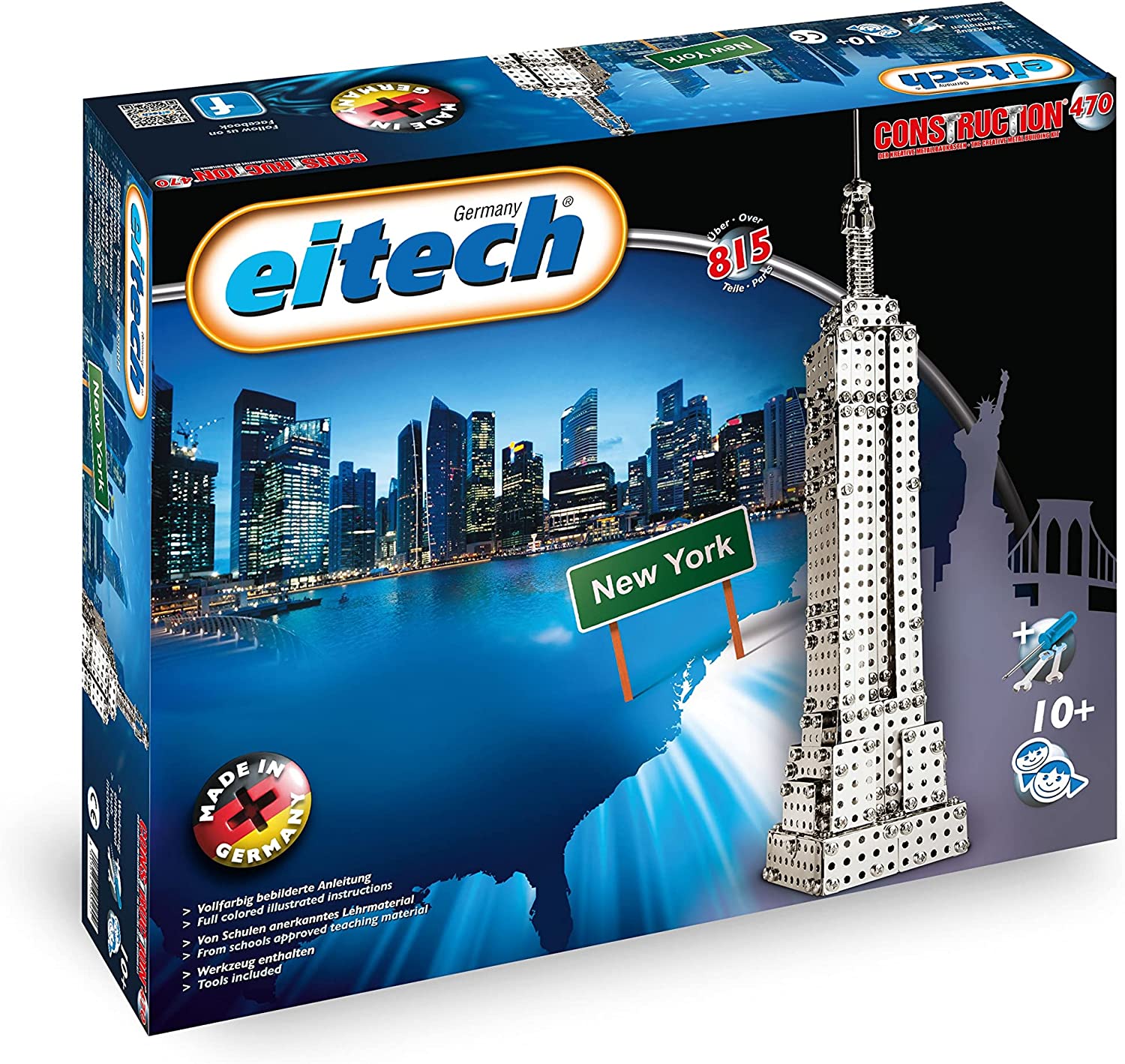 Eitech 00470 Metallbaukasten Empire State Building Set  Eitech   