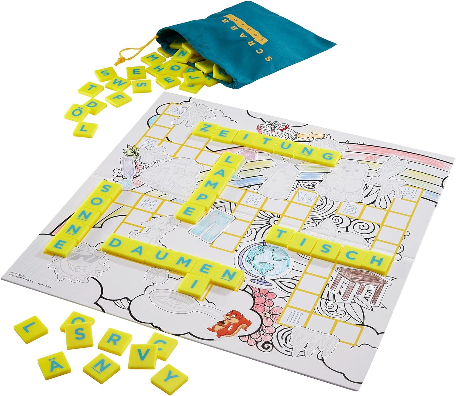 Mattel Scrabble Junior kreativer Lernspaß HCK86  Mattel   