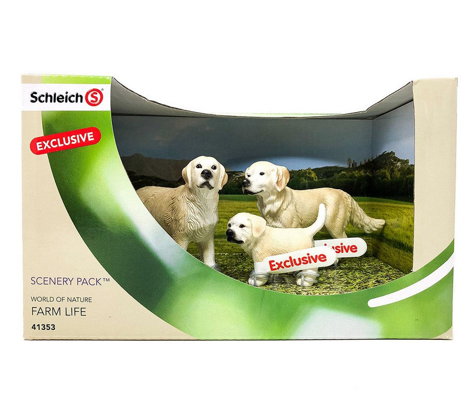 Schleich 41353 Golden Retriever Scenery Pack  Exklusiv