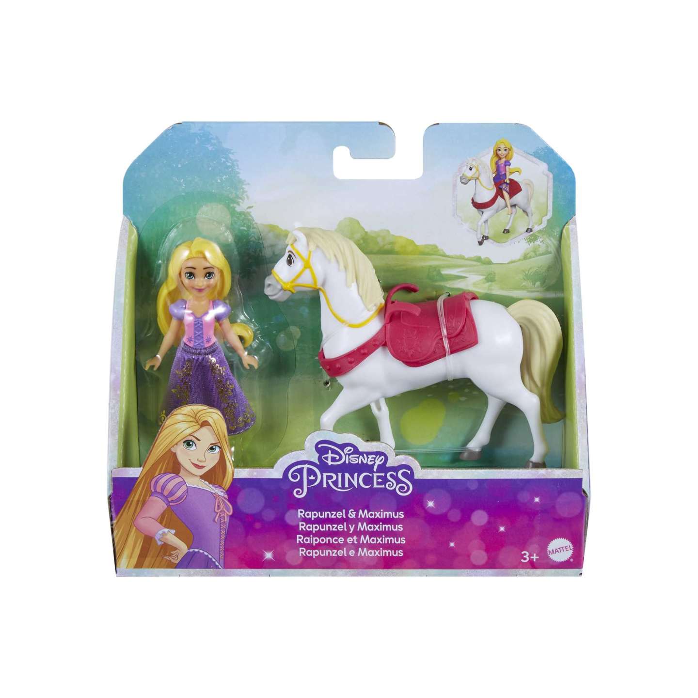 Disney Prinzessin, Rapunzelpuppe und Pferd Maximus Disneyfilm Rapunzel Neu verföhnt“ HLW84