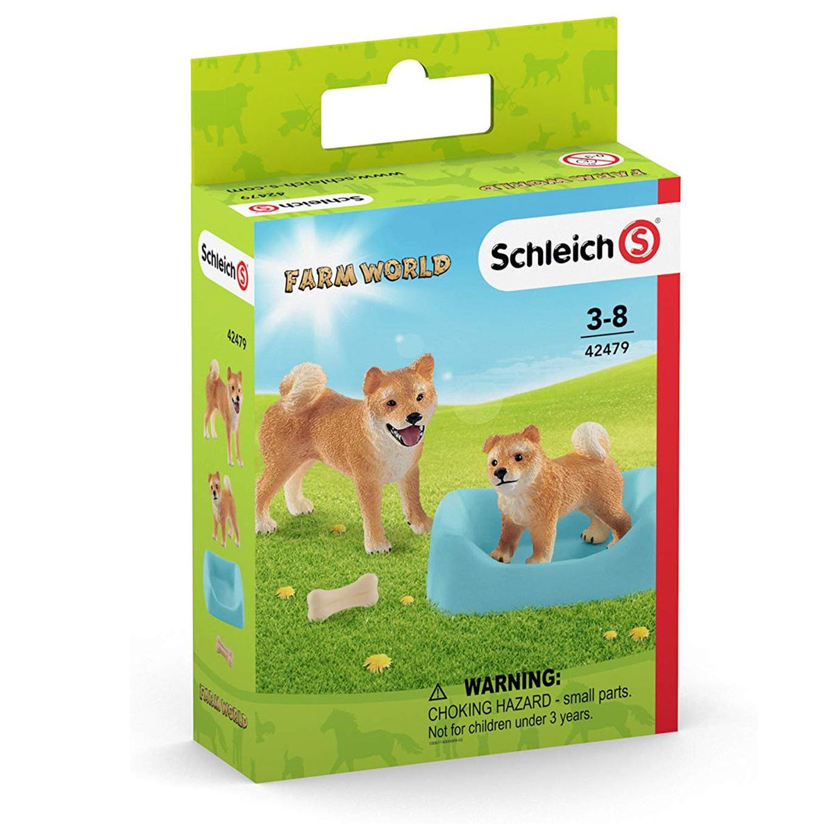 Schleich 42479 Shiba Inu Mutter und Welpe