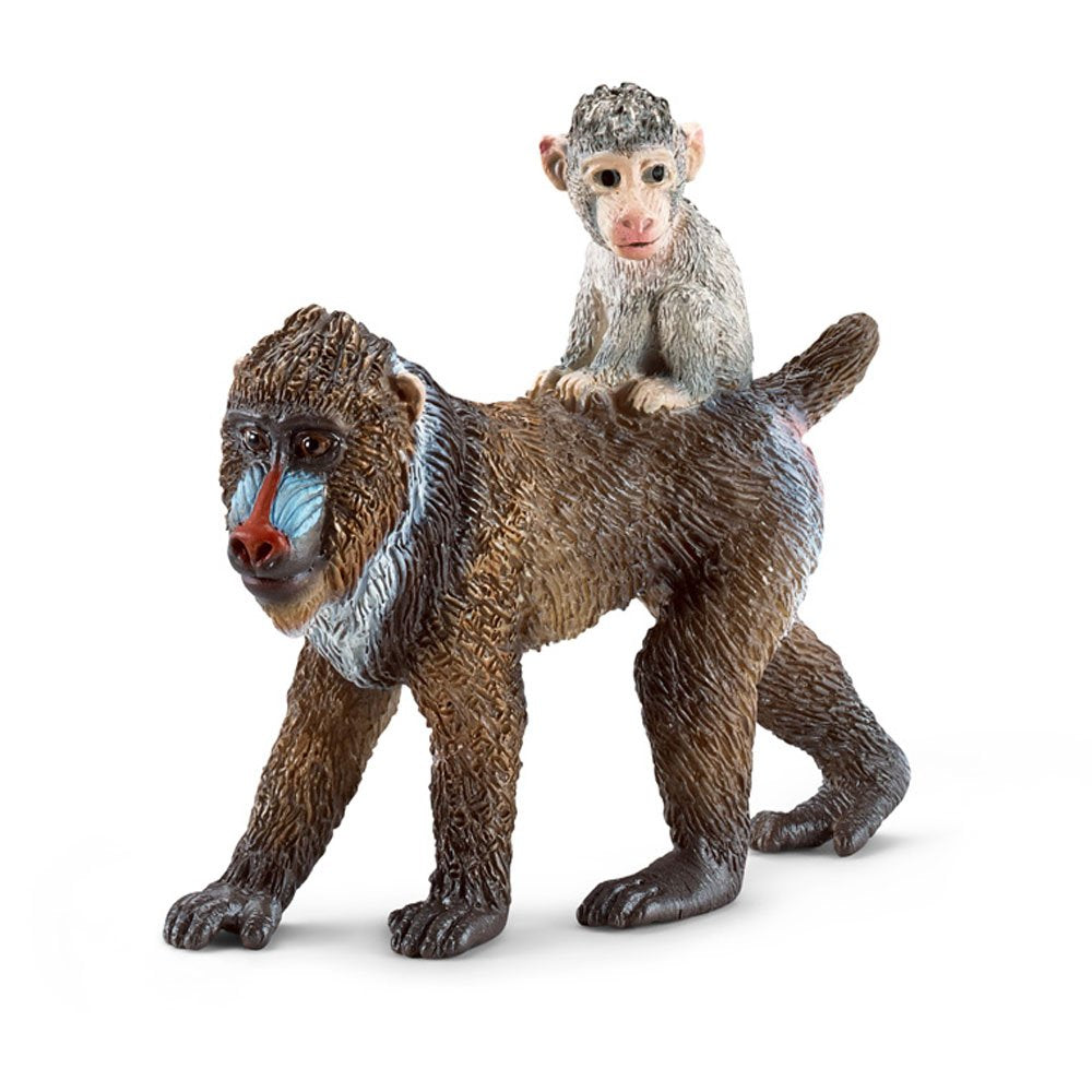 Schleich 14716 Mandrill Weibchen mit Baby