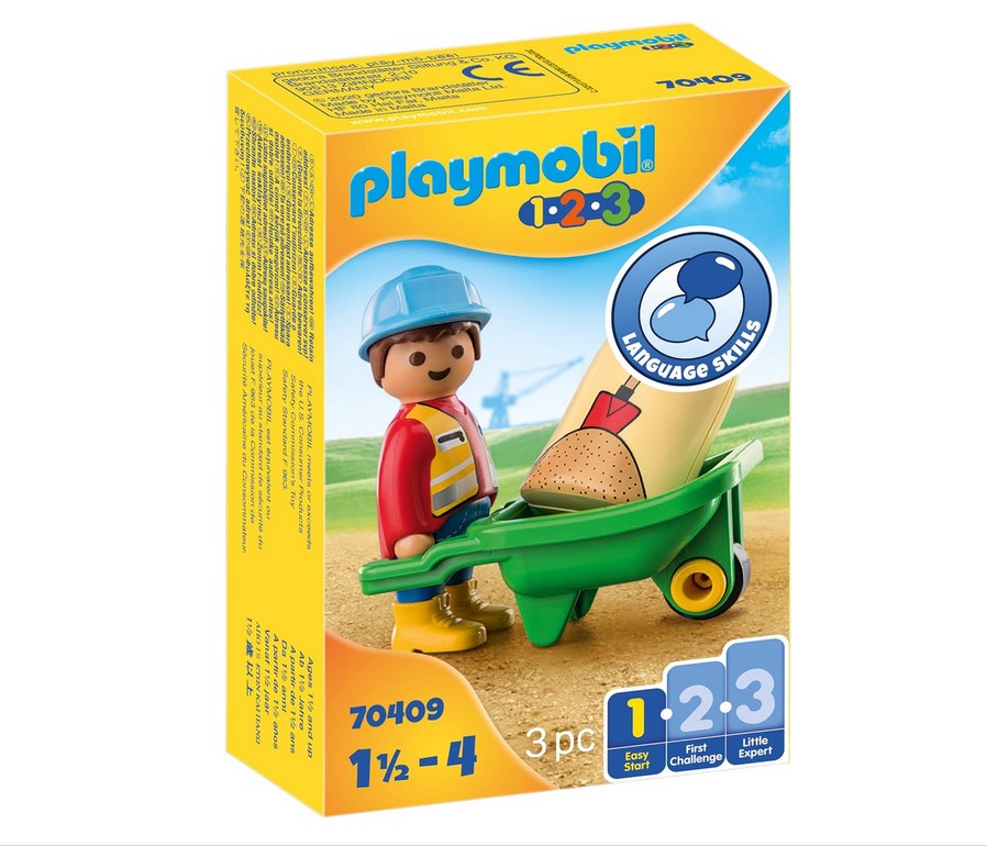Playmobil 70409 Bauarbeiter mit Schubkarre  PLAYMOBIL®   