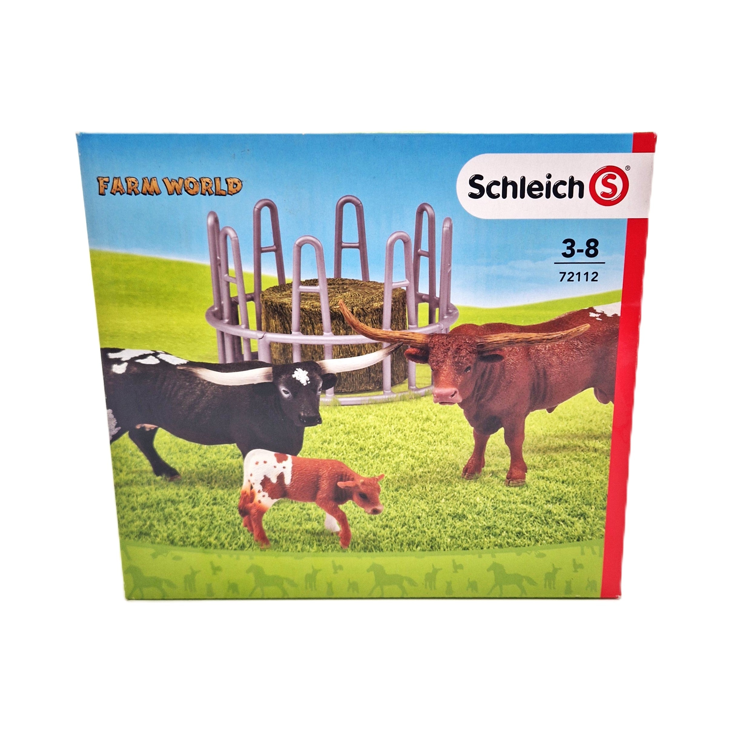 Schleich 72112 Texas Longhorn Familie Farm World