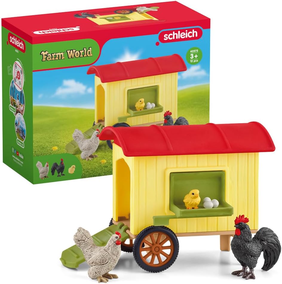 Schleich 42572 Farm World Mobiler Hühnerstall